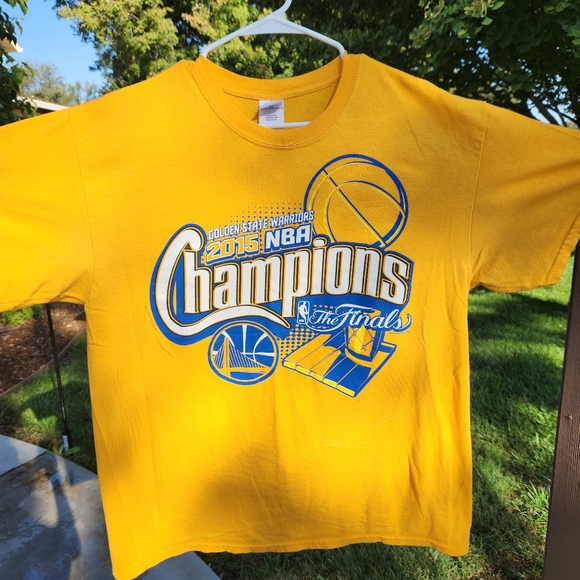 Gildan Other - 🆕️Vintage Gildan Golden State Warriors T-Shirt NBA Champions 2015 NWOT Y2K